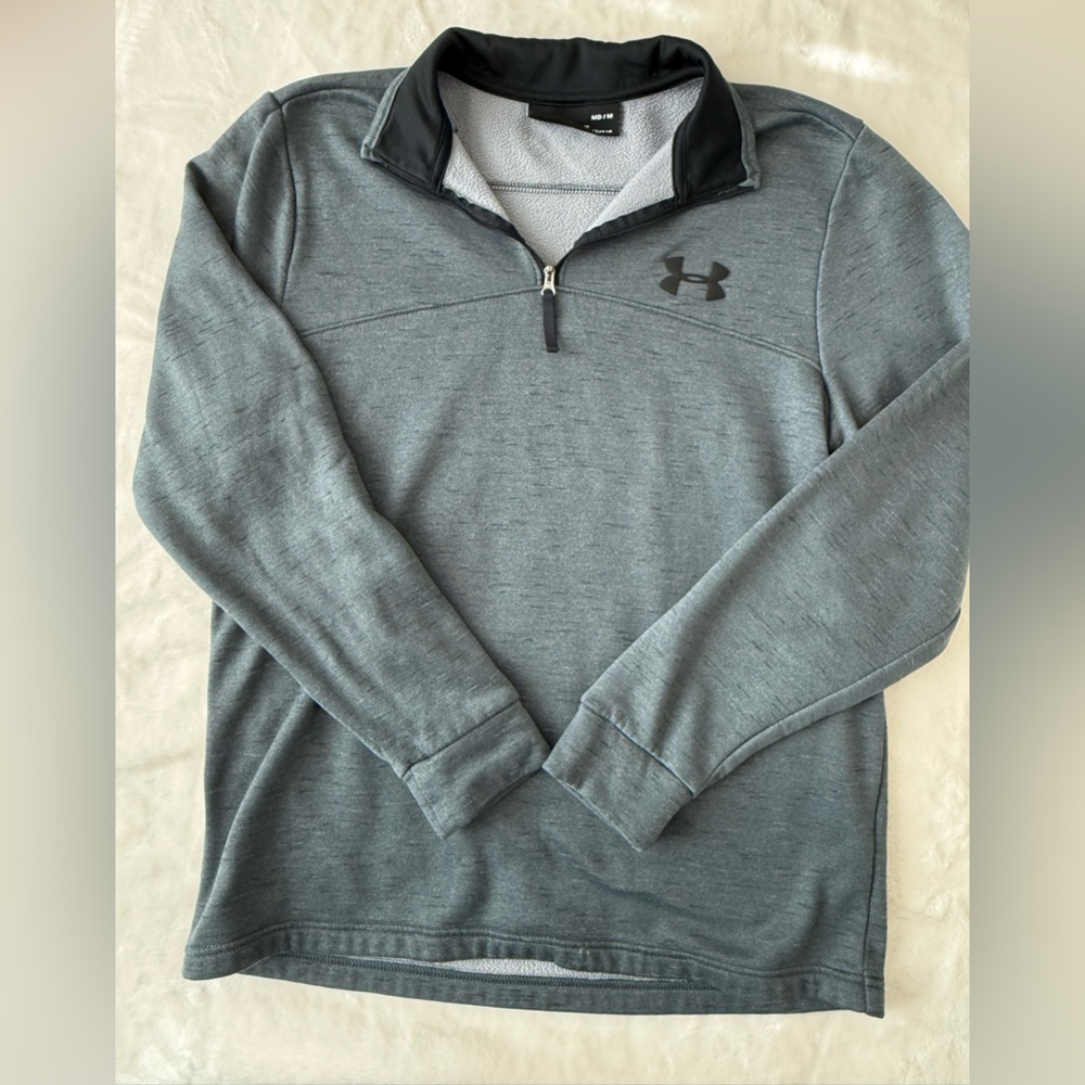 Under Armour Grey Quarter-Zip Pullover Sweatshirt